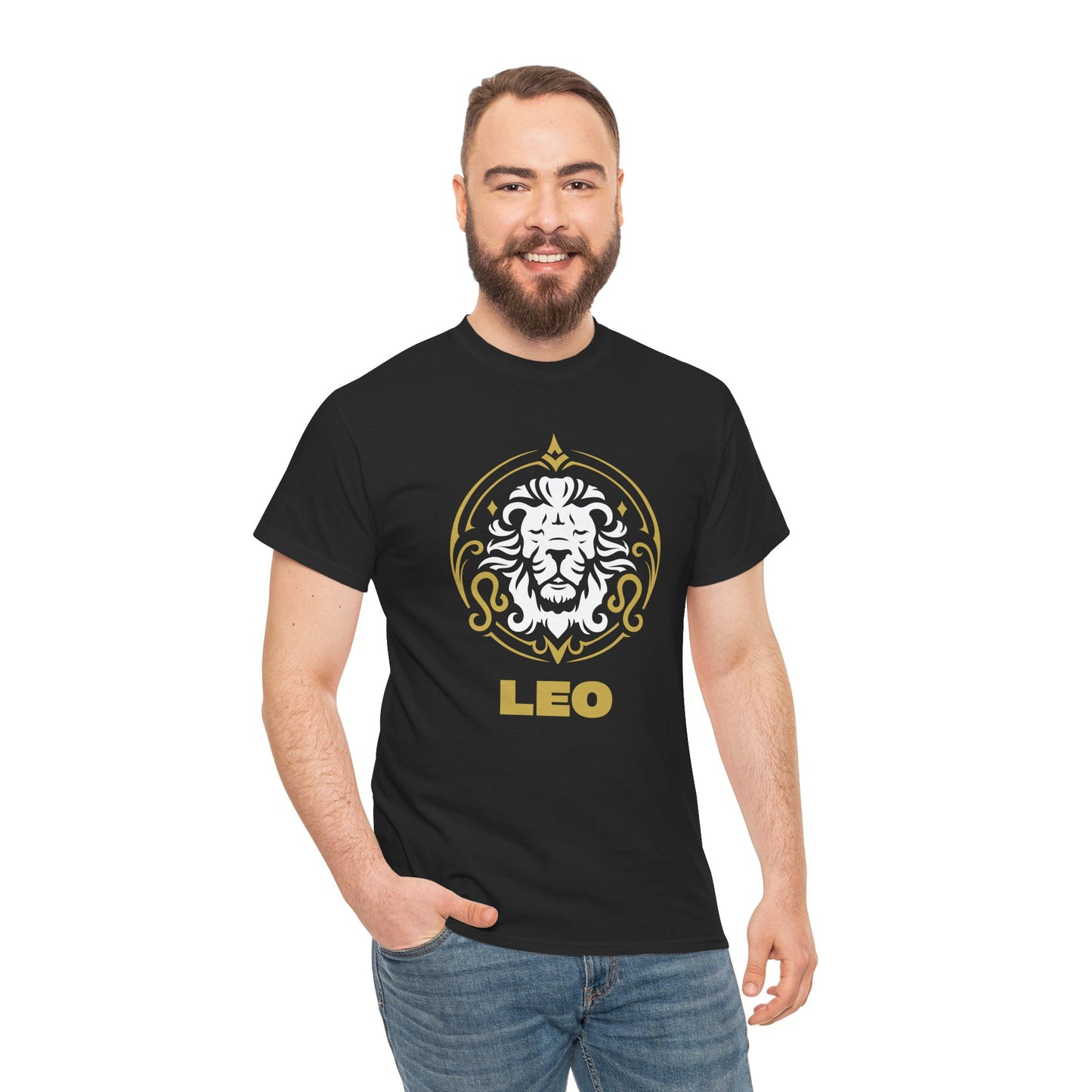 Leo Gold Zodiac Tee