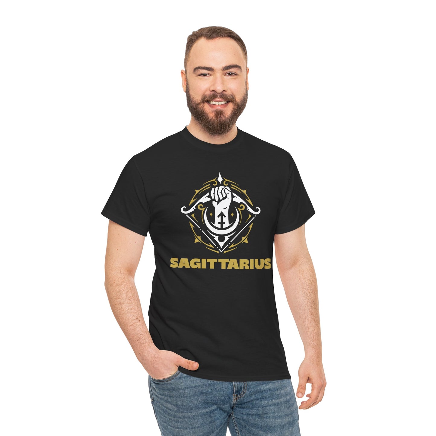 Sagittarius Gold Zodiac Tee