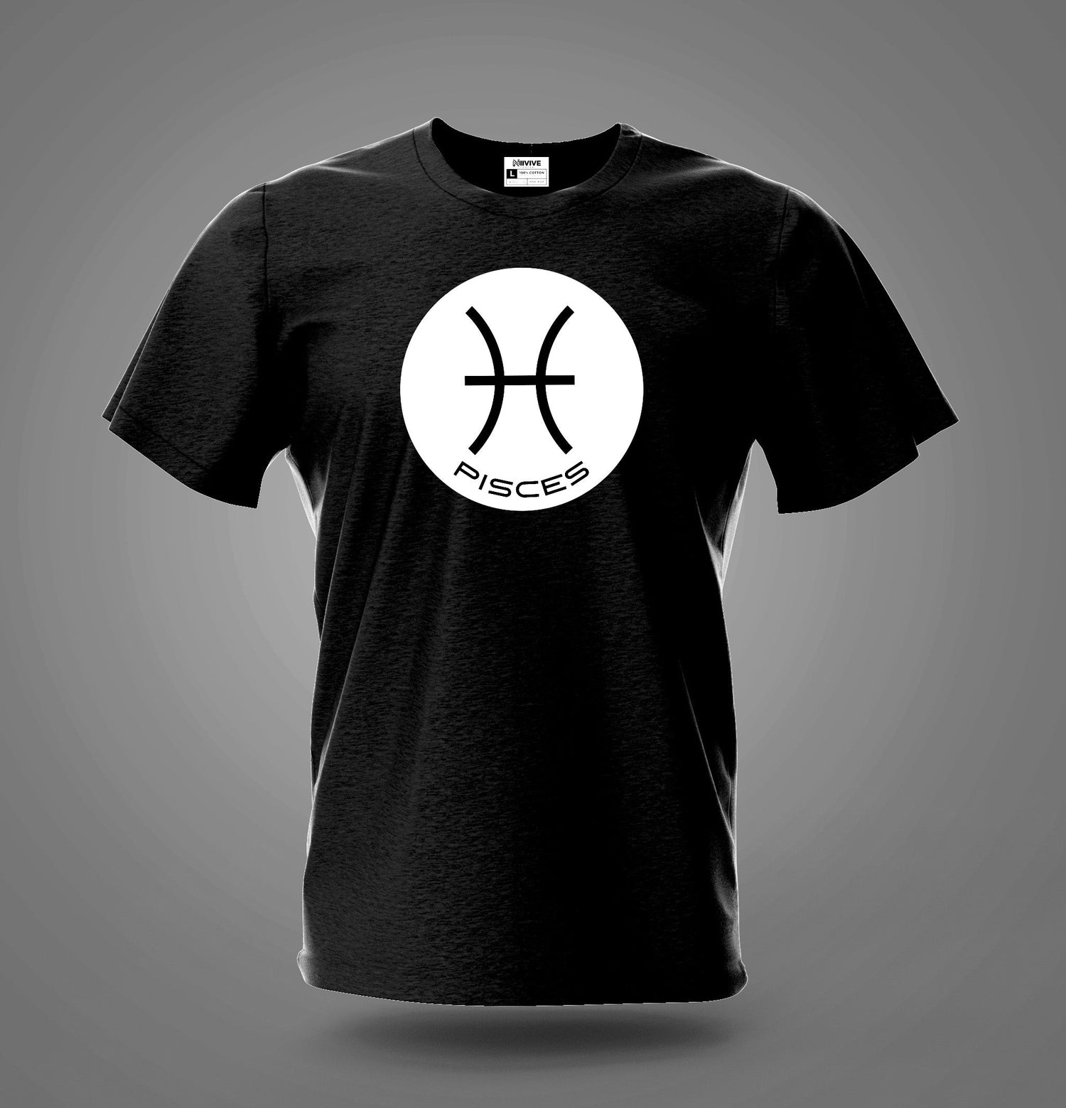 White Mono Zodiac Print