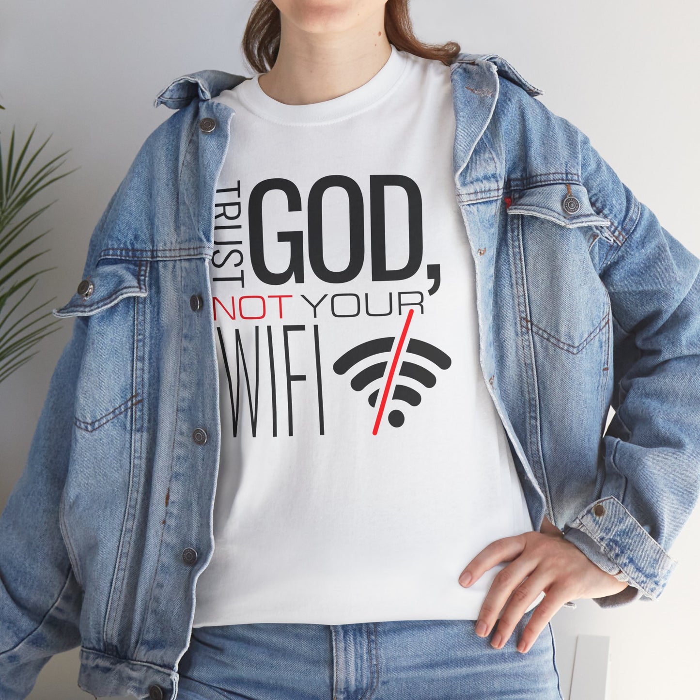 Trust God White Unisex Tee