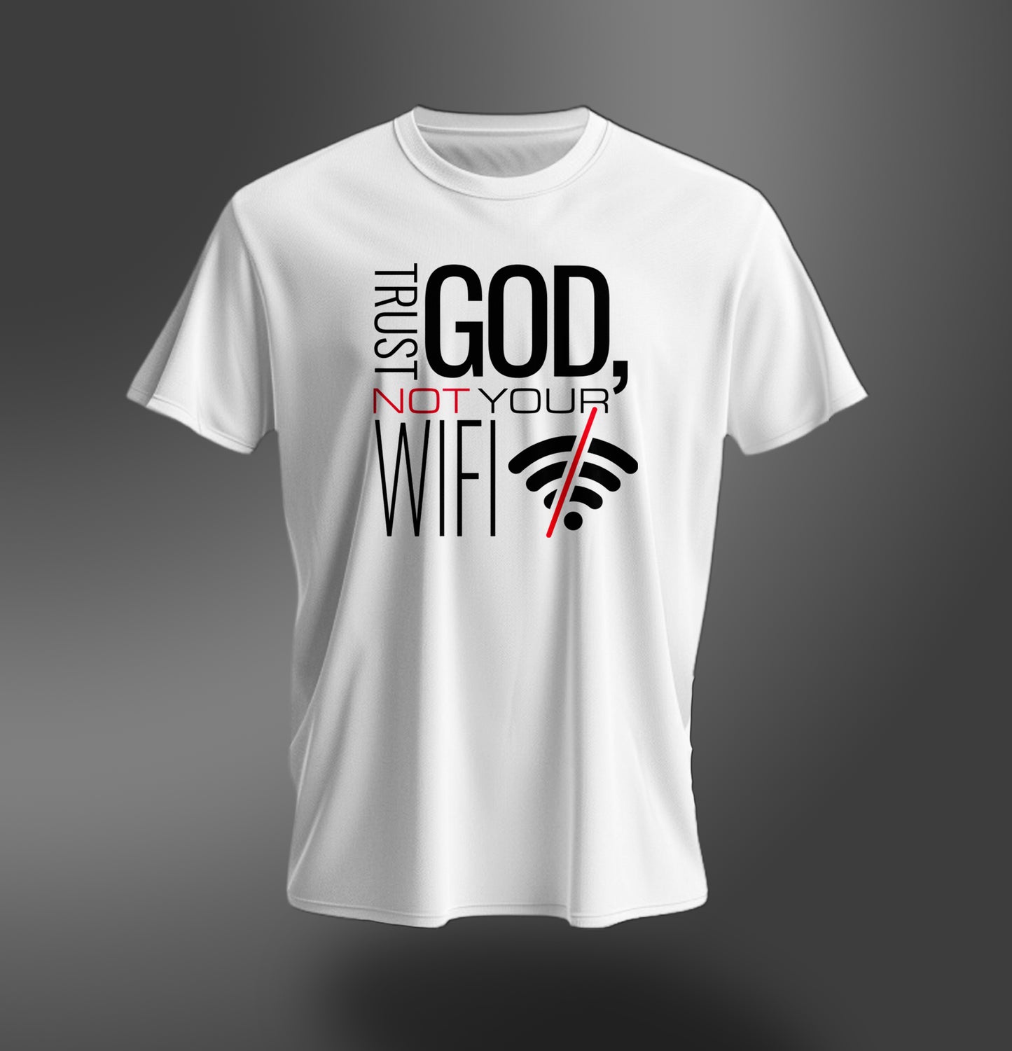 Trust God White Unisex Tee