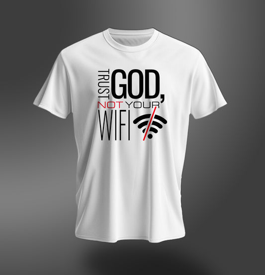 Trust God White Unisex Tee