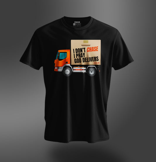 I don't Chase Unisex Black Tee