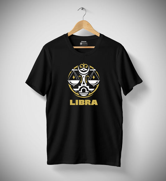 Libra Gold Zodiac Tee