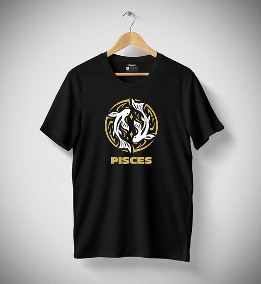 Pisces Gold Zodiac Tee