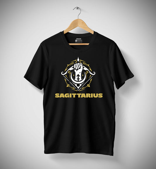 Sagittarius Gold Zodiac Tee