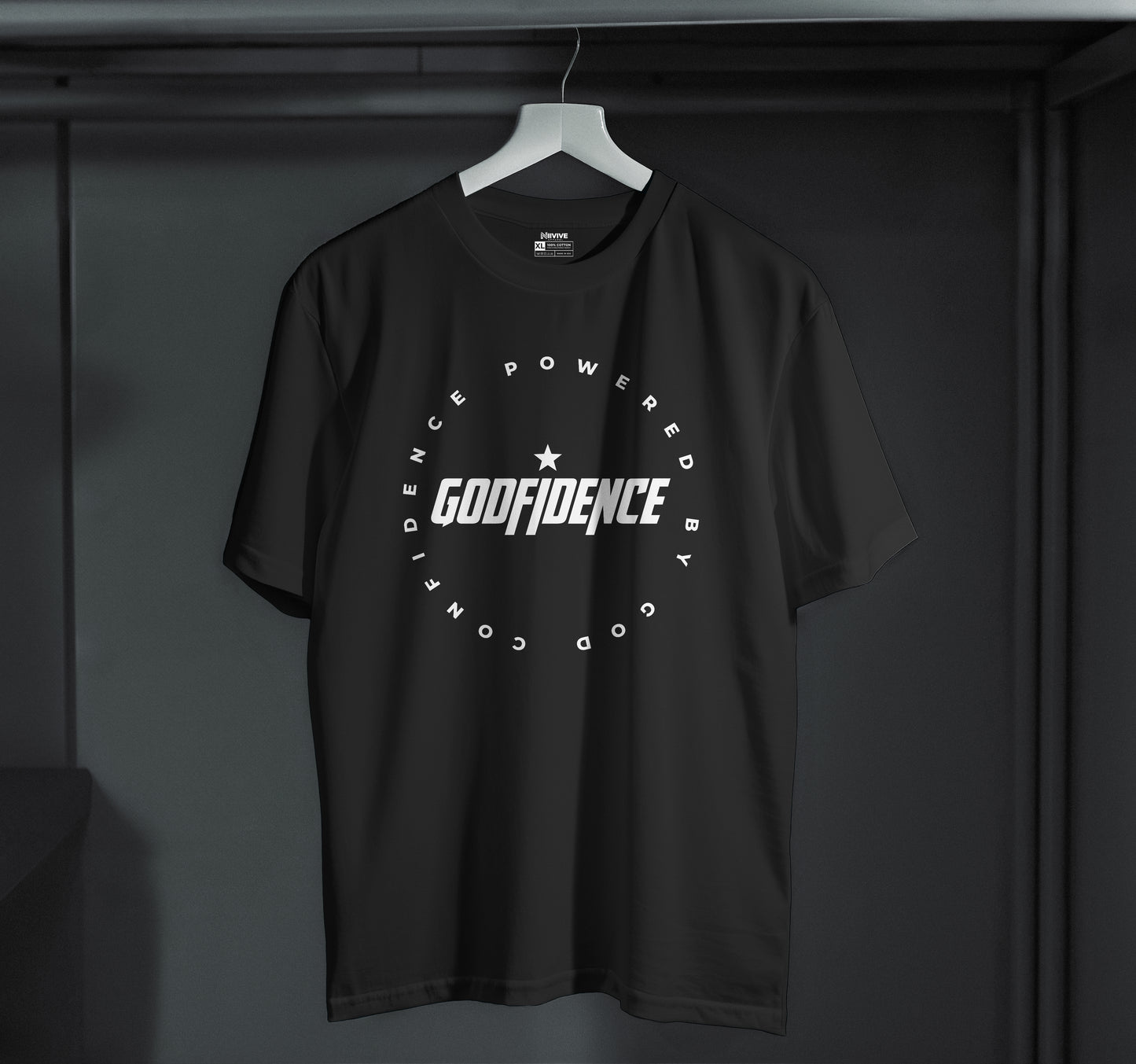 Godfidence Black Unisex T-Shirt, Motivational Tee, Inspirational Apparel, Casual Wear